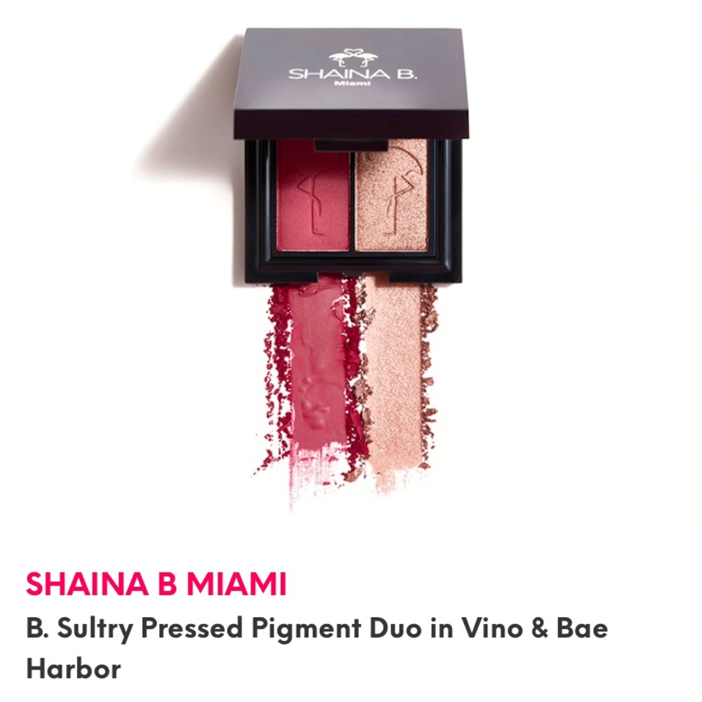 SHAINA B MIAMI
B. Sultry Pressed Pigment Duo in Vino & Bae Harbor
